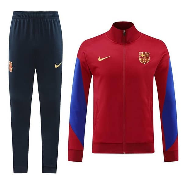 24/25 Barcelona Red Full Zipper Jacket +Long Pants - Image 16