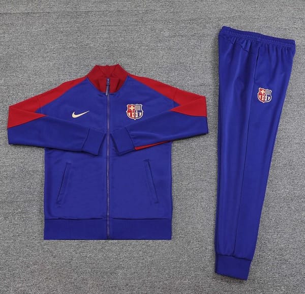 24/25 Barcelona Blue/Red Full Zipper Jacket +Long Pants - Image 11