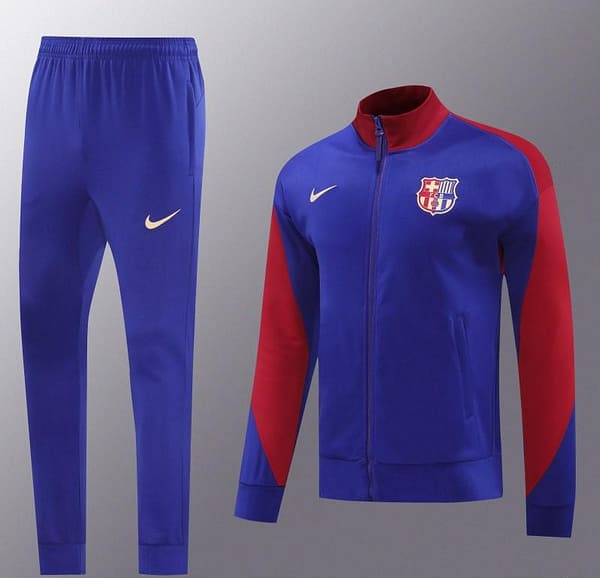 24/25 Barcelona Blue/Red Full Zipper Jacket +Long Pants - Image 20