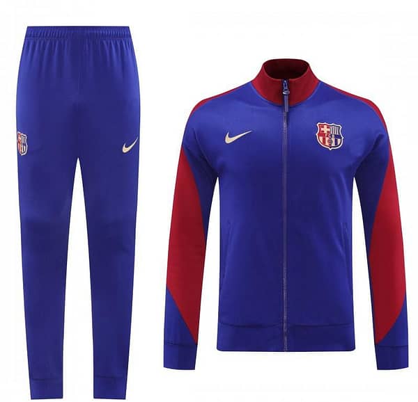 24/25 Barcelona Blue/Red Full Zipper Jacket +Long Pants - Image 22