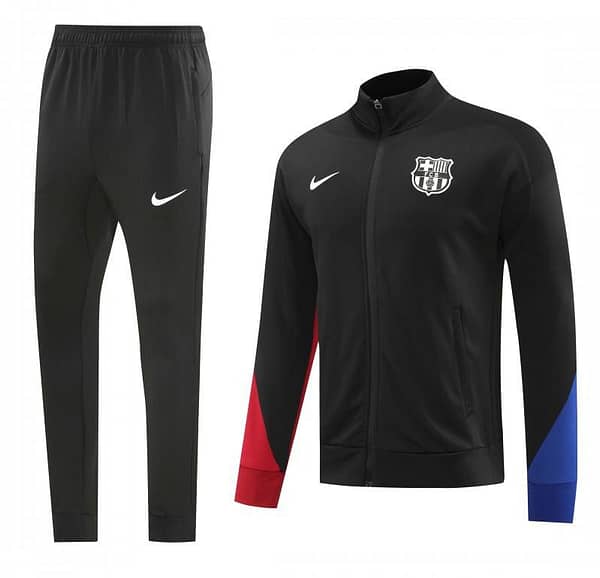 24/25 Barcelona Black Full Zipper Jacket +Long Pants