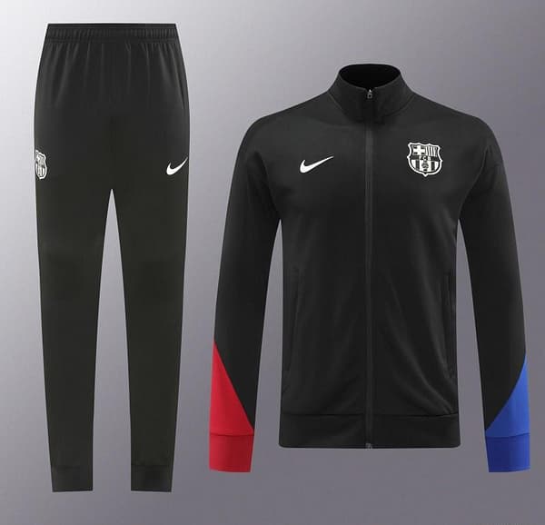 24/25 Barcelona Black Full Zipper Jacket +Long Pants - Image 3