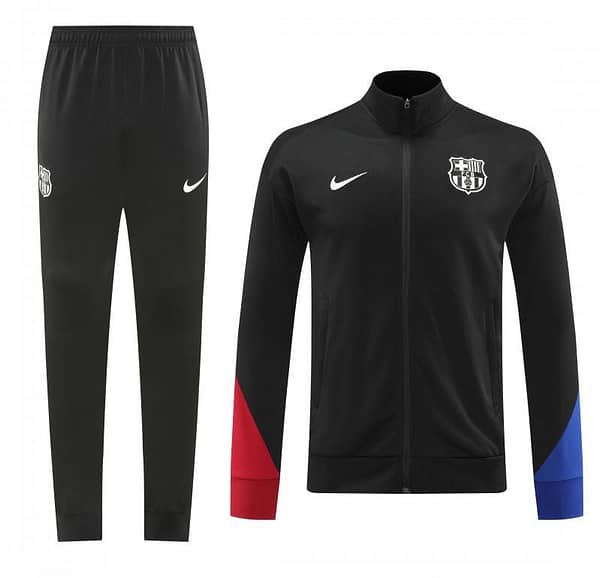 24/25 Barcelona Black Full Zipper Jacket +Long Pants - Image 4