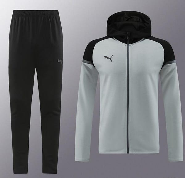 24/25 Puma Grey/Black Full Zipper Jacket +Long Pants - Image 15