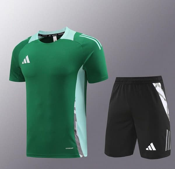 24/25 Adidas Green Short Sleeve Jersey+Shorts - Image 15