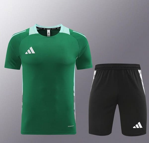 24/25 Adidas Green Short Sleeve Jersey+Shorts - Image 16