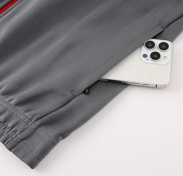 24/25 AC Milan Red/Grey Full Zipper Jacket +Long Pants - Image 7