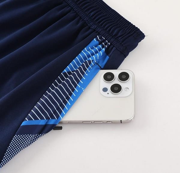 24/25 Adidas Navy Short Sleeve Jersey+Shorts - Image 3