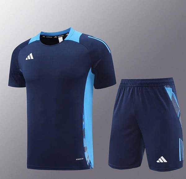24/25 Adidas Navy Short Sleeve Jersey+Shorts - Image 14