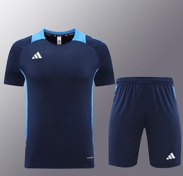 24/25 Adidas Navy Short Sleeve Jersey+Shorts - Image 15