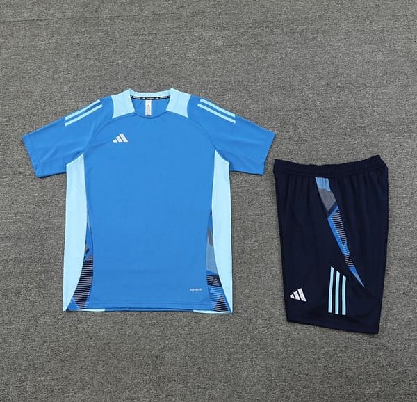 24/25 Adidas Blue Short Sleeve Jersey+Shorts - Image 11