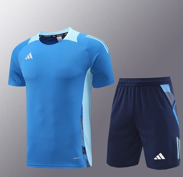 24/25 Adidas Blue Short Sleeve Jersey+Shorts - Image 14