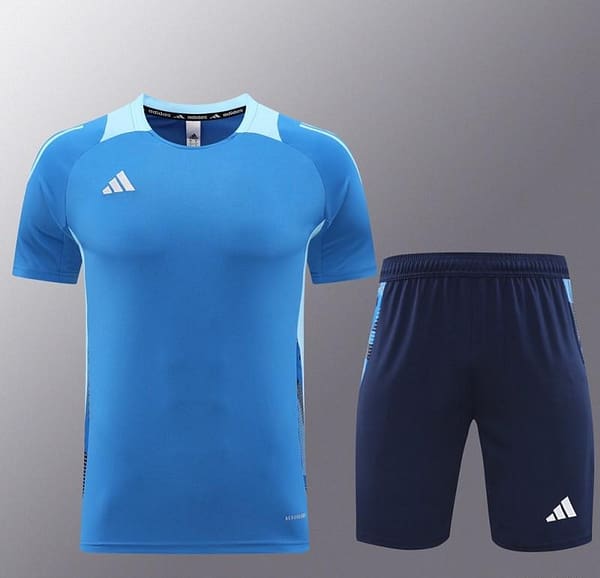 24/25 Adidas Blue Short Sleeve Jersey+Shorts - Image 15
