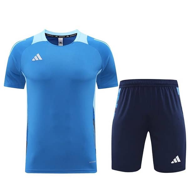 24/25 Adidas Blue Short Sleeve Jersey+Shorts - Image 16