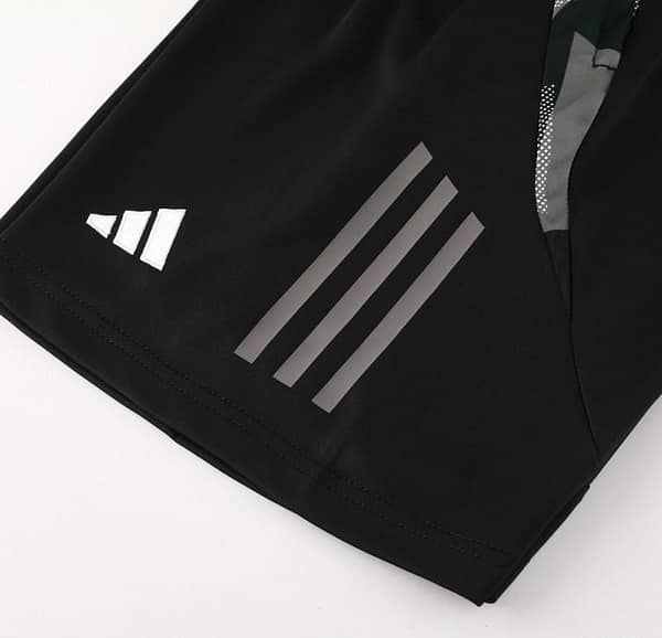 24/25 Adidas Black Short Sleeve Jersey+Shorts - Image 2