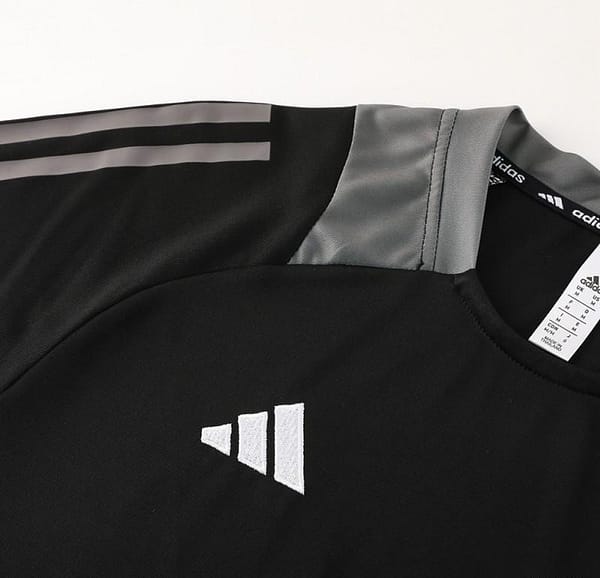 24/25 Adidas Black Short Sleeve Jersey+Shorts - Image 9