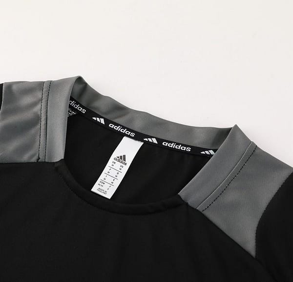 24/25 Adidas Black Short Sleeve Jersey+Shorts - Image 10