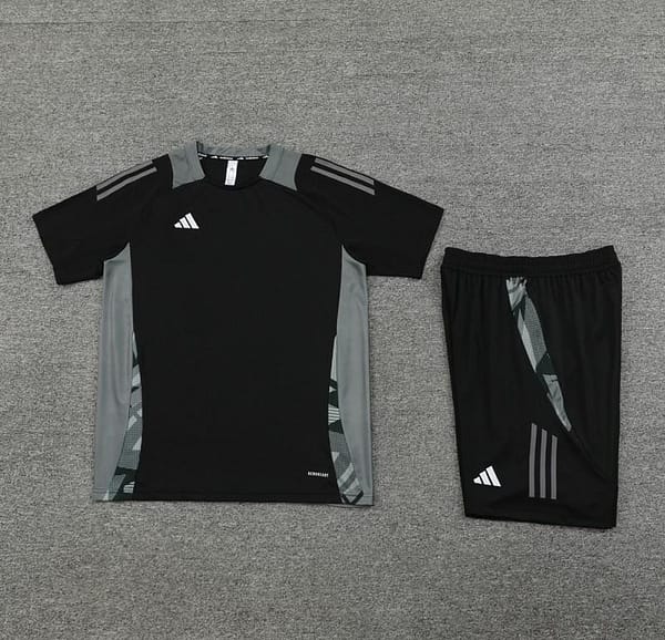 24/25 Adidas Black Short Sleeve Jersey+Shorts - Image 11