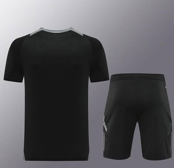 24/25 Adidas Black Short Sleeve Jersey+Shorts - Image 12