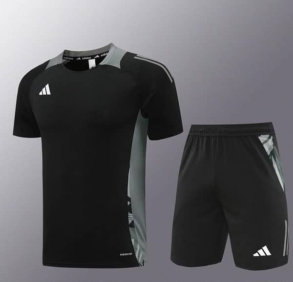 24/25 Adidas Black Short Sleeve Jersey+Shorts - Image 14