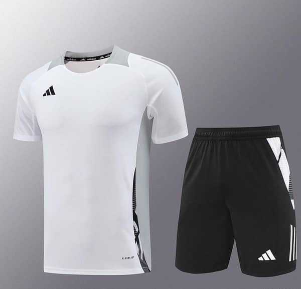 24/25 Adidas White Short Sleeve Jersey+Shorts - Image 14