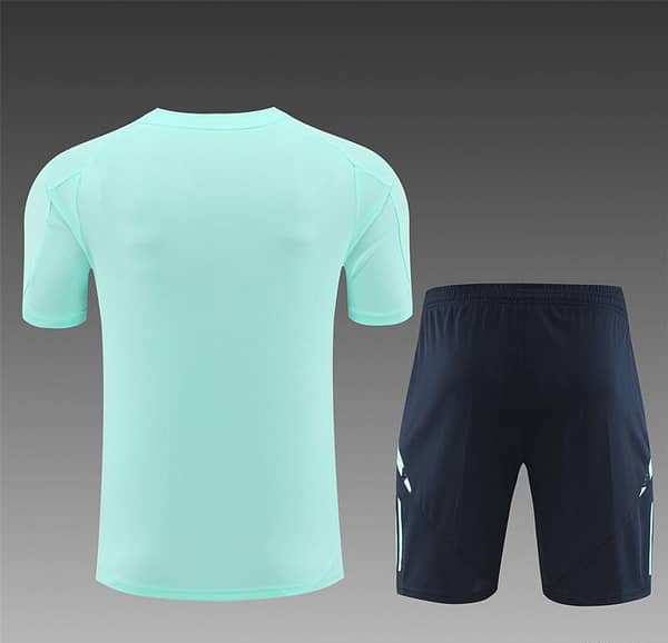 24/25 Real Madrid Lake Blue Short Sleeve Jersey+Shorts - Image 14