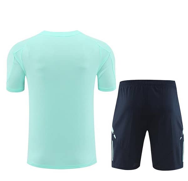 24/25 Real Madrid Lake Blue Short Sleeve Jersey+Shorts - Image 15