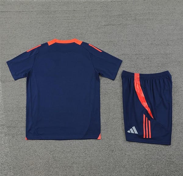 24/25 Manchester United Navy Short Sleeve Jersey+Shorts - Image 7