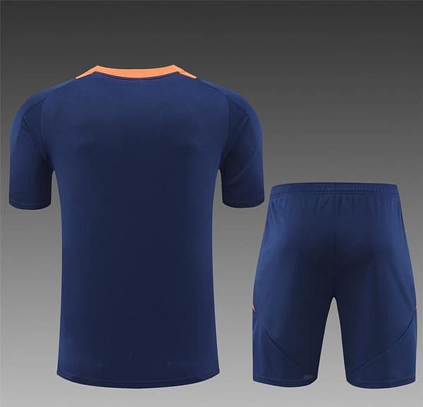 24/25 Manchester United Navy Short Sleeve Jersey+Shorts - Image 14