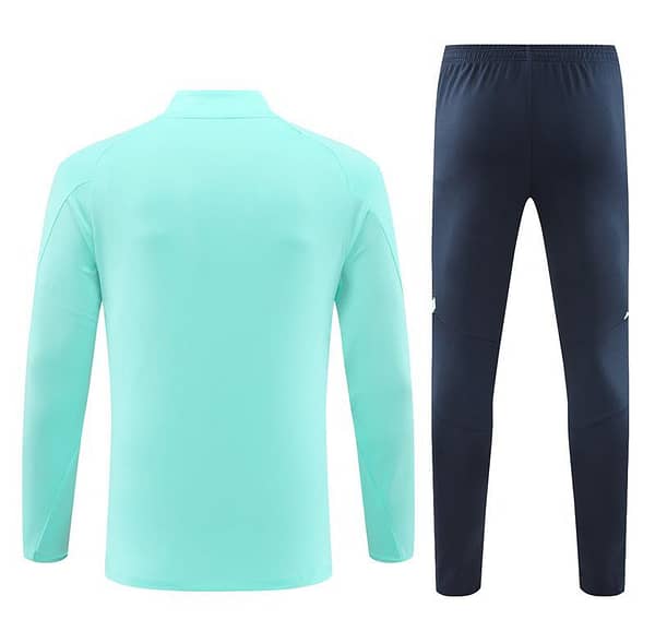 24/25 Real Madrid Lake Blue Half Zipper Jacket+Long Pants - Image 16