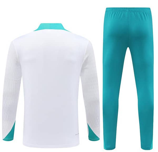 2024 Portugual White Half Zipper Jacket+Long Pants - Image 15