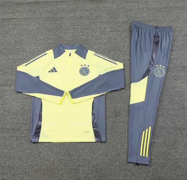 24/25 Juventus Yellow Half Zipper Jacket+Long Pants - Image 16