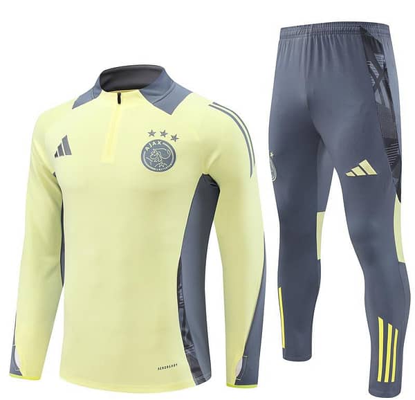 24/25 Juventus Yellow Half Zipper Jacket+Long Pants - Image 19