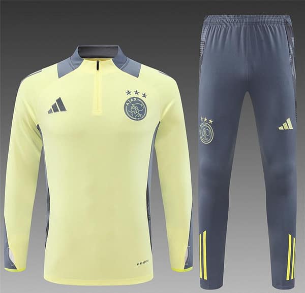24/25 Juventus Yellow Half Zipper Jacket+Long Pants - Image 20