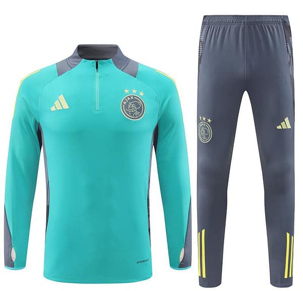 24/25 Ajax Green Half Zipper Jacket+Long Pants - Image 19