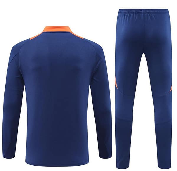 24/25 Manchester United Navy Half Zipper Jacket+Long Pants - Image 16