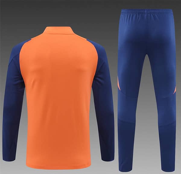 24/25 Manchester United Orange Half Zipper Jacket+Long Pants - Image 15