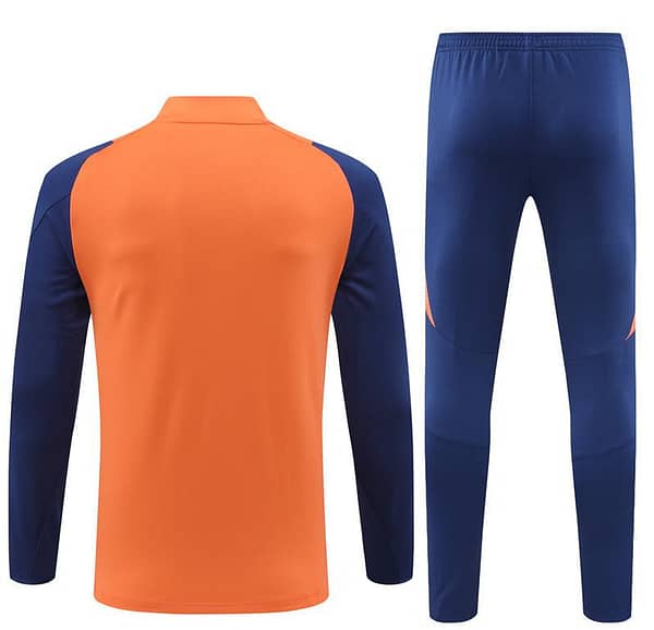 24/25 Manchester United Orange Half Zipper Jacket+Long Pants - Image 16