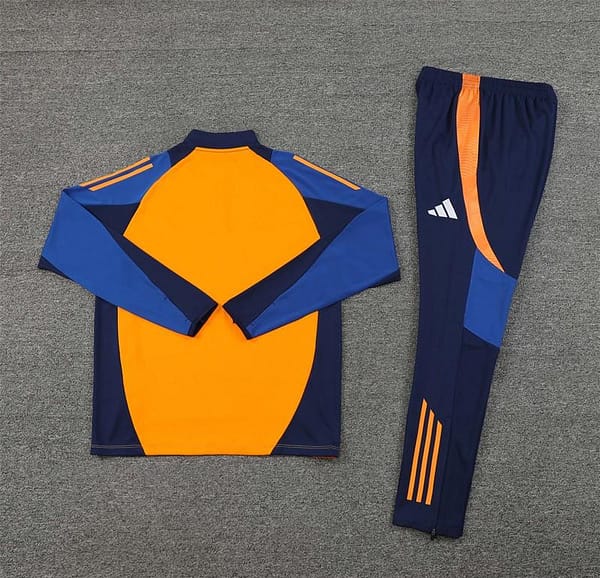 24/25 Juventus Orange Half Zipper Jacket+Long Pants - Image 13