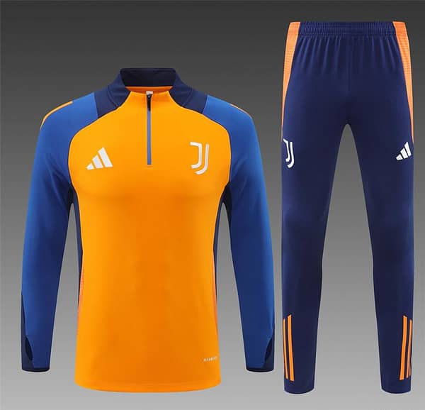 24/25 Juventus Orange Half Zipper Jacket+Long Pants - Image 18