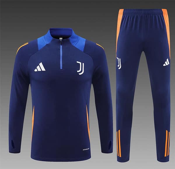 24/25 Juventus Navy Half Zipper Jacket+Long Pants - Image 18