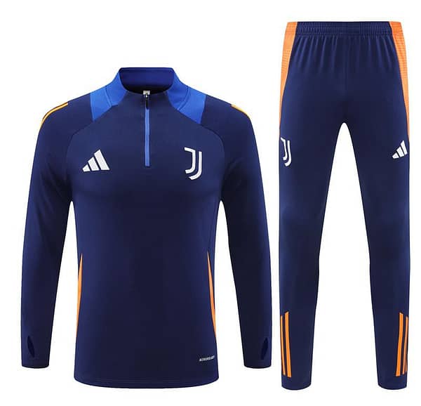 24/25 Juventus Navy Half Zipper Jacket+Long Pants - Image 19