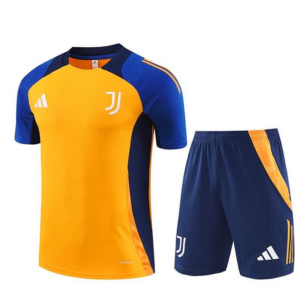 24/25 Juventus Orange/Navy Short Sleeve Jersey+Shorts - Image 14