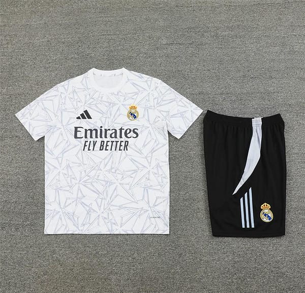 24/25 Real Madrid White Special Short Sleeve Jersey+Shorts - Image 12