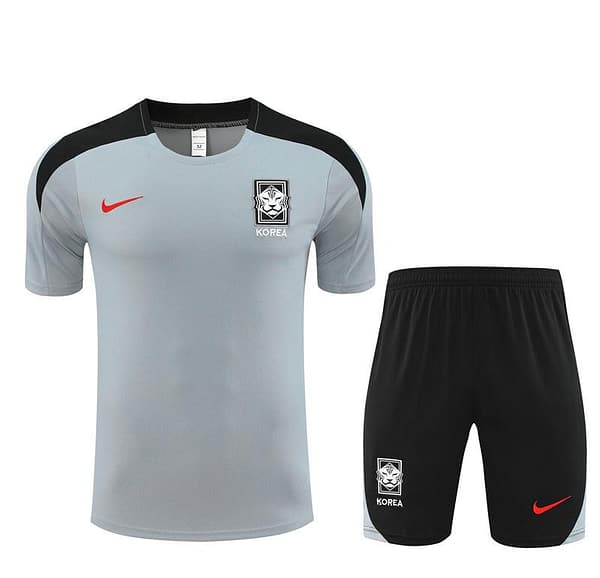 2024 South Korea Grey Short Sleeve Jersey+Shorts - Image 17