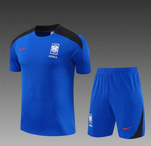 2024 South Korea Blue Short Sleeve Jersey+Shorts