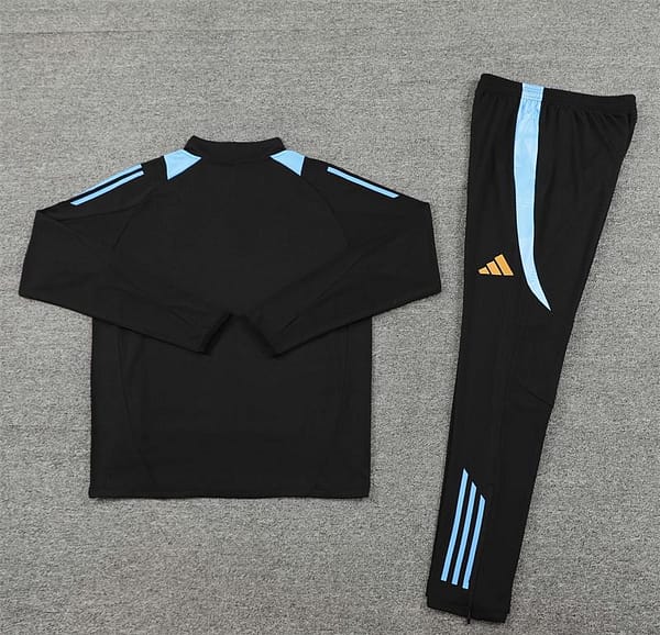 2024 Argentina Black Half Zipper Jacket+Long Pants - Image 13