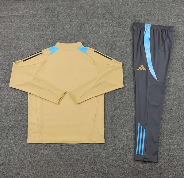 2024 Argentina Golden Half Zipper Jacket+Long Pants - Image 13