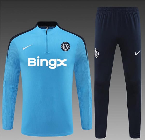 24/25 Chelsea Blue Half Zipper Jacket+Long Pants - Image 5