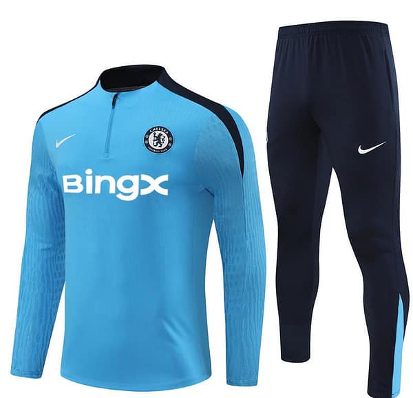 24/25 Chelsea Blue Half Zipper Jacket+Long Pants - Image 8
